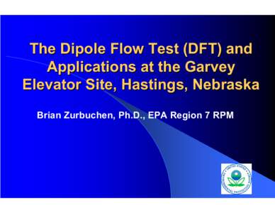 The Dipole Flow Test (DFT) and Applications at the Garvey Elevator Site, Hastings, Nebraska