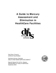 A Guide to Mercury Assessment and Elimination in HealthCare Facilities  dhs