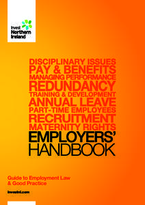 Guide to Employment Law & Good Practice investni.com CONTENTS SECTION
