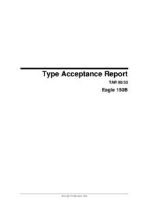 Type Acceptance Report - Eagle 150B