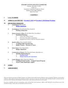 Microsoft Word - Dec 2014 Finance Agenda.doc