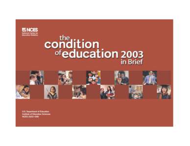 The Condition of Education 2003 in Brief