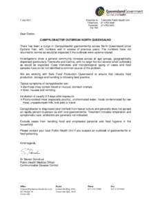 NQ Dr letter Campylobacter 7 July 2011