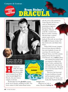 Compare & Contrast  Bram Stoker’s Dracula