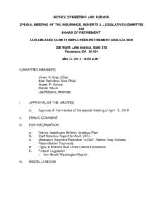 Insurance Benefits & Legislative Committee Minutes[removed]