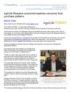 Texas A&M University System / Marketing / Caffeine / Energy drink / Texas AgriLife Research / Brand