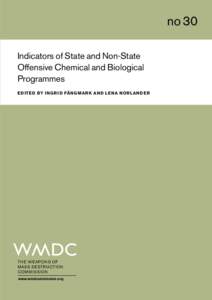 Indicators of state and non-state offensive chemical and biological programmes