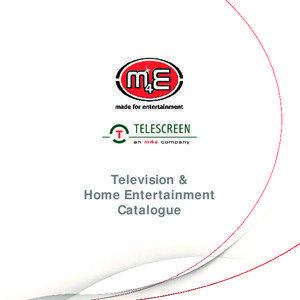 Television & Home Entertainment Catalogue