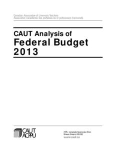 Microsoft Word - CAUT_Analysis_of_the_2013_Federal_Budget jt.doc