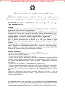 MIUR.AOODGOSV.REGISTRO UFFICIALE(U2017  Ministero dell’istruzione, dell’università e della ricerca Dipartimento per il sistema educativo di istruzione e di formazione  Direzione generale per gli ordi