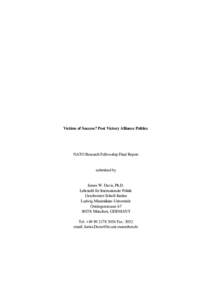 Balancing in international relations / Security dilemma / Great power / Kenneth Waltz / Coalition / Polarity in international relations / Power in international relations / NATO / Bandwagoning / International relations / International relations theory / Political realism