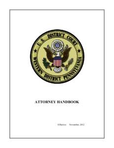 ATTORNEY HANDBOOK  Effective: November, 2012