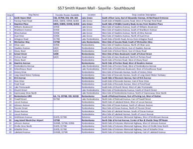 S57 Smith Haven Mall - Sayville - Southbound Stop # 