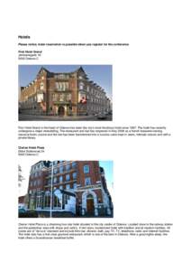 Geography of Denmark / Geography of Europe / Denmark / Cabinn Hotels / Odense / Hans Christian Andersen / Hotel