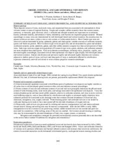 CREEDE, COMSTOCK, AND SADO EPITHERMAL VEIN DEPOSITS (MODELS 25b,c, and d; Mosier and others, 1986a,b, and c) by Geoffrey S. Plumlee, Kathleen S. Smith, Byron R. Berger, Nora Foley-Ayuso, and Douglas P. Klein SUMMARY OF R