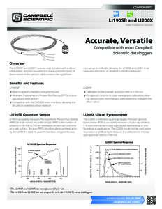 COMPONENTS  LI190SB and LI200X Solar Radiation Sensors  Accurate, Versatile