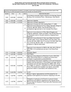 Agenda ISC Meeting April 20, 2005 Albuquerque.xls