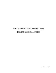 Microsoft Word - Environmental Code[removed]IN EFFECT.docx