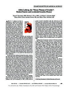 Model organisms / Old World rats and mice / Hematopathology / Zoology / Mice / House mouse / C57BL/6 / Jackson Laboratory / William Bosworth Castle / Biology / Medicine / Animal testing