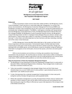 Microsoft Word - Deer Management Fact Sheet