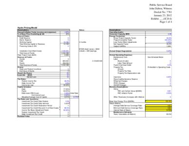 Public Service Board John Dalton, Witness Docket No[removed]January 23, 2012 Exhibit ___(JCD-4) Page 1 of 4