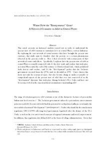 Asian and African Area Studies, 6 (1): [removed], 2006  Where Have the “Entrepreneurs” Gone?