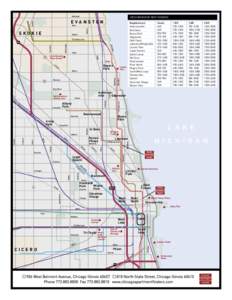 Red Line / Blue Line / Brown Line / Green Line / Montrose / Irving Park / Damen / Edgewater /  Chicago / Lincoln Park /  Chicago / Chicago Transit Authority / Illinois / Chicago metropolitan area