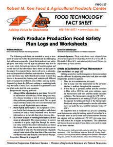 FAPC-167  Robert M. Kerr Food & Agricultural Products Center f  a