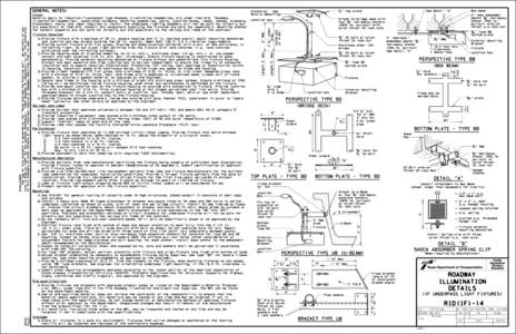 GENERAL NOTES:  Stanchion - See Scope: