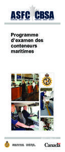 Programme d’examen des conteneurs maritimes  BSF5111 Rév. 12