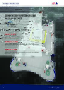 WORKBOAT in water show  SWATH CREW TRANSFER VESSEL NATALIA BEKKER  The SWATH will be present at the conference,