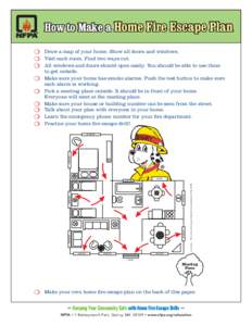 How to Make a Home Fire Escape Plan 	 m	 	 m m 		 	 m
