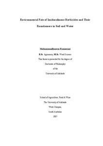 Title  Environmental Fate of Imidazolinone Herbicides and Their