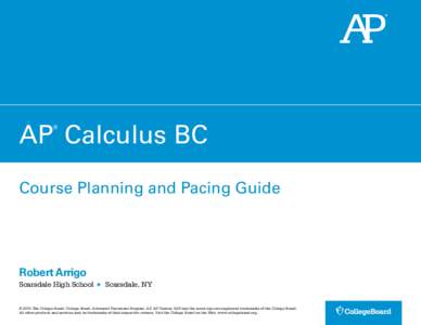 AP Calculus BC Course Planning and Pacing Guide: Arrigo