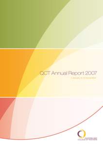 QCT Annual ReportJanuary to 31 December Vision, purpose and values  Our Vision