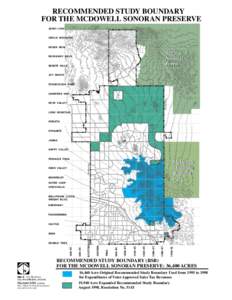 RECOMMENDED STUDY BOUNDARY FOR THE MCDOWELL SONORAN PRESERVE JENNY LYNN