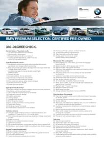 BMW Premium Selection Certified pre-owned www.bmw.com