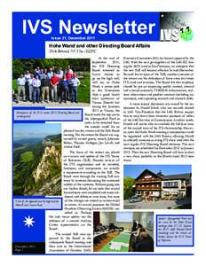 IVS Newsletter Issue 31, December 2011 Hohe Wand and other Directing Board Affairs ­­Dirk Behrend, NVI Inc./GSFC