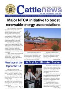 C  NORTHERN TERRITORY attlenews VOLUME 10 NUMBER 3 - JUNE 2008