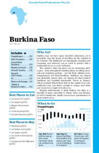 ©Lonely Planet Publications Pty Ltd  Burkina Faso POP 17 MILLION  Why Go?