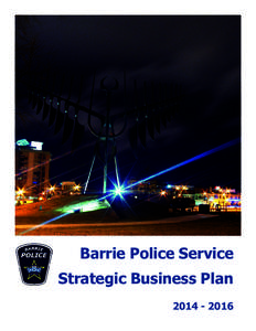 Barrie Police Service Strategic Business Plan[removed]