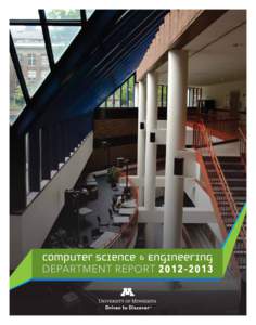 DEPARTMENT REPORT[removed] –[removed] Computer Science and Engineering www.cs.umn.edu