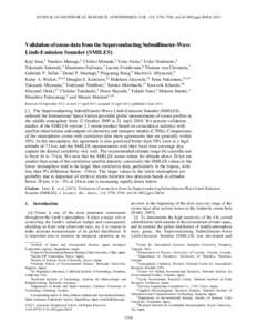 Ozone depletion / Atmosphere / Oxygen / Atmospheric thermodynamics / Environmental chemistry / Ozone / Microwave Limb Sounder / Aura / Atmosphere of Earth / Earth / Spaceflight / Atmospheric sciences