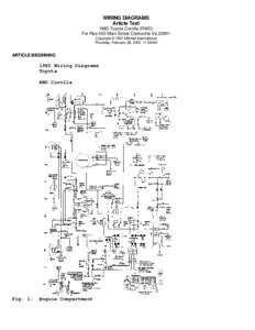 WIRING DIAGRAMS Article Text 1985 Toyota Corolla (RWD) For Rse 555 Main Street Clarksville Va[removed]Copyright © 1997 Mitchell International Thursday, February 28, [removed]:56AM