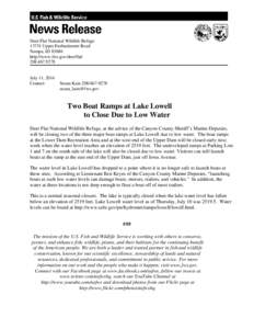 Microsoft Word - Boat launch closure news release 2014.docx