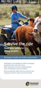 Survive the ride - Quad bike safety for young workers