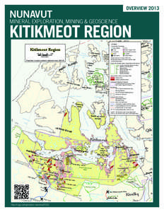 Kivalliq Region / Lupin Mine / Contwoyto Lake / Cambridge Bay / Mineral exploration / Ore / Bathurst Inlet / Nunavut / Geography of Canada / Economic geology
