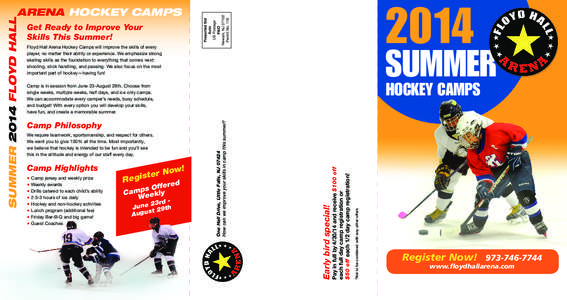 2014  Get Ready to Improve Your Skills This Summer!  SUMMER