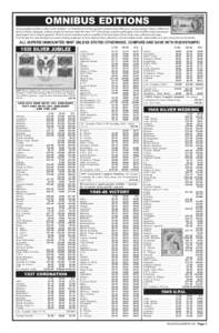 OMNIBUS EDITIONS  Always popular and fun to collect and to complete - an Omnibus set is when a group of countries share different or common designs. Stanley Gibbons list them in various catalogues, ordinary stamps and so