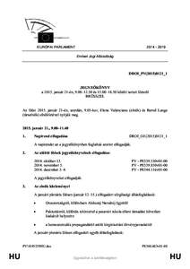 [removed]EURÓPAI PARLAMENT Emberi Jogi Albizottság  DROI_PV(2015)0121_1
